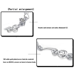 Pulseira De Titânio Com Revestimento De Platina Feminina De Qualidade Estável E Strass