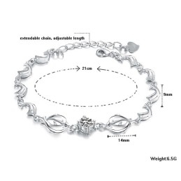 Pulseira De Titânio Com Revestimento De Platina E Diamante, Formato De Golfinho, Durável Em Uso