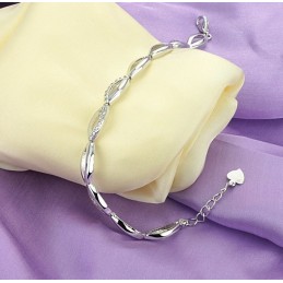 Pulseira Feminina De Titânio Com Banho De Platina E Diamantes, A Rainha Da Qualidade