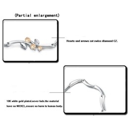 Pulseira Feminina De Titânio Com Banho De Platina E Diamante Com Qualidade E Quantidade Garantidas