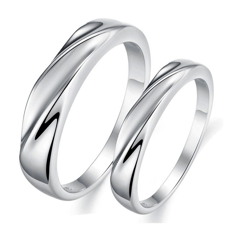 Anel De Titânio Com Revestimento De Platina Conciso De Alta Qualidade Para Amantes Anel De Titânio Com Revestimento De Platina Conciso De Alta Qualidade Para Amantes