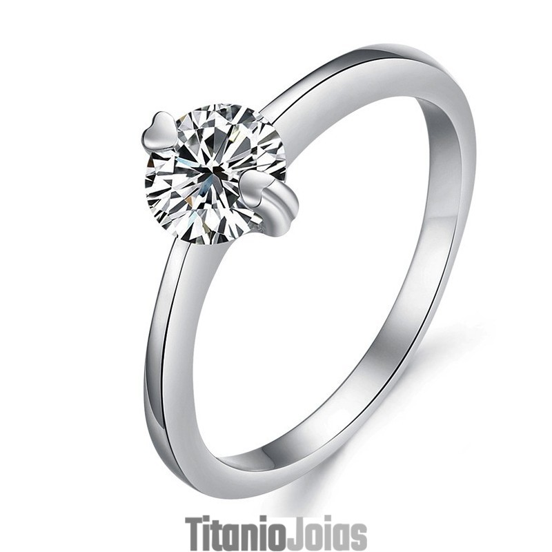 Anel Feminino De Titânio Com Banho De Platina E Strass Com Qualidade E Quantidade Garantidas Anel Feminino De Titânio Com Banho De Platina E Strass Com Qualidade E Quantidade Garantidas