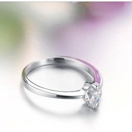 Anel Feminino De Titânio Com Banho De Platina E Strass Com Qualidade E Quantidade Garantidas