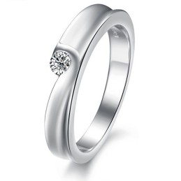 Anel De Titânio Com Revestimento De  De Qualidade Estável Para Amantes Com Strass