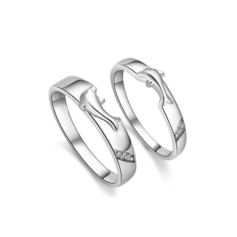 Anel De Titânio Com Revestimento De Platina Dolphin Completo Em Especificações Para Amantes Anel De Titânio Com Revestimento De Platina Dolphin Completo Em Especificações Para Amantes