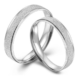 Anel De Titânio Com Revestimento De Platina E Fio De Pérola Fácil De Usar Para Amantes