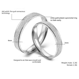 Anel De Titânio Com Revestimento De Platina E Fio De Pérola Fácil De Usar Para Amantes