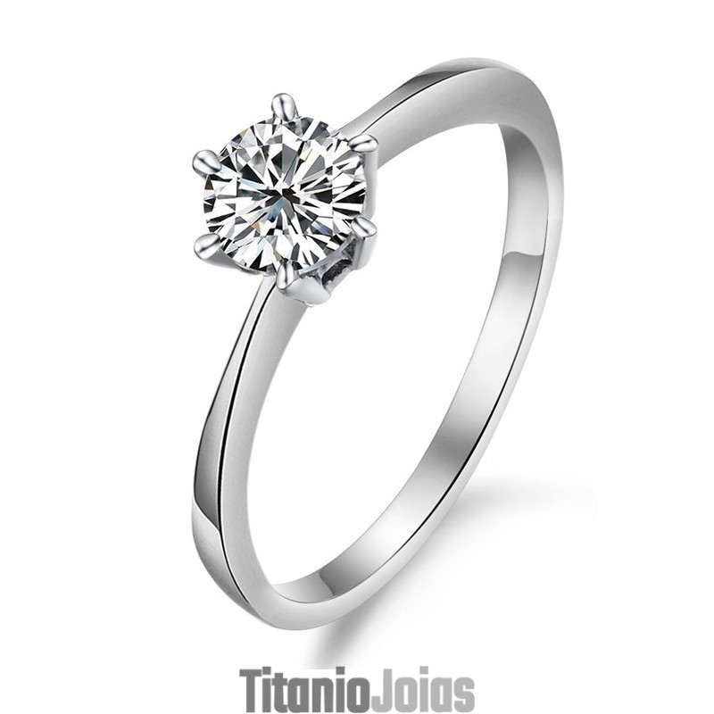 Anel Feminino De Titânio Com Banho De Platina E Strass Com Qualidade E Quantidade Garantidas Anel Feminino De Titânio Com Banho De Platina E Strass Com Qualidade E Quantidade Garantidas
