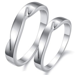 Anel De Titânio Com Revestimento De Platina Conciso E Qualidade E Quantidade Garantidas Para Amantes