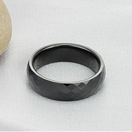 Anel De Cerâmica De Tungstênio Preto De Excelente Qualidade