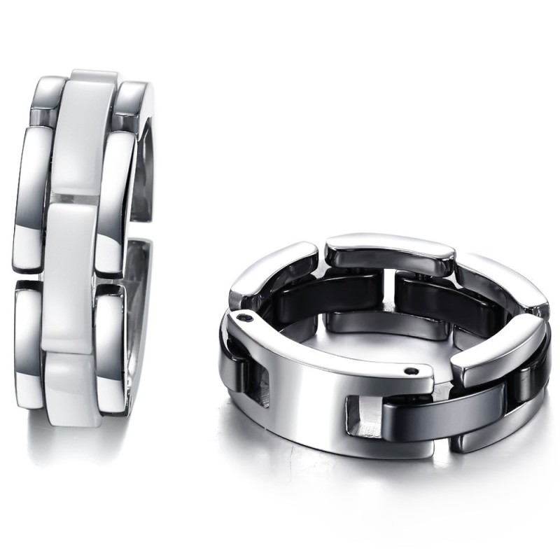 Anel De Cerâmica De Tungstênio Preto E Branco Com Grande Variedade Anel De Cerâmica De Tungstênio Preto E Branco Com Grande Variedade