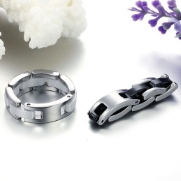 Anel De Cerâmica De Tungstênio Preto E Branco Com Grande Variedade