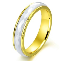 Anel De Cerâmica De Tungstênio Com Losango De Grande Variedade