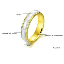 Anel De Cerâmica De Tungstênio Com Losango De Grande Variedade