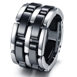 Anel De Cerâmica De Tungstênio Preto E Branco Com Qualidade E Quantidade Garantidas
