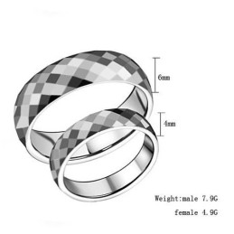 Anel De Cerâmica De Tungstênio De Alta Qualidade Para Amantes