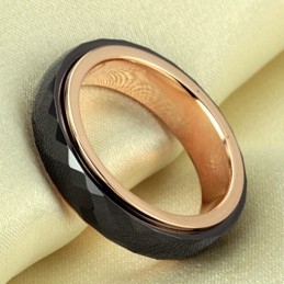 Anel De Cerâmica De Tungstênio Preto Com Ampla Variedade
