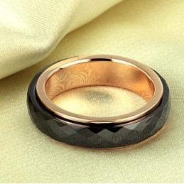 Anel De Cerâmica De Tungstênio Preto Com Ampla Variedade