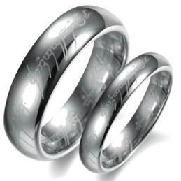 Anel De Cerâmica De Tungstênio E Prata Com Qualidade E Quantidade Garantidas Para Amantes