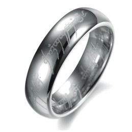 Anel De Cerâmica De Tungstênio E Prata Com Qualidade E Quantidade Garantidas Para Amantes