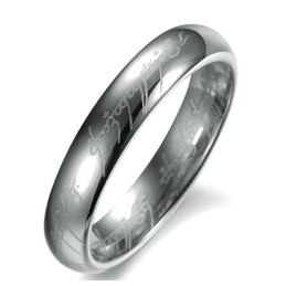 Anel De Cerâmica De Tungstênio E Prata Com Qualidade E Quantidade Garantidas Para Amantes