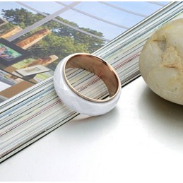 Anel De Cerâmica De Tungstênio Branco De Qualidade Estável