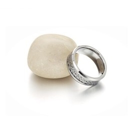 Anel De Cerâmica De Tungstênio Branco Masculino Da Rainha Da Qualidade