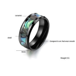 Anel De Concha De Cerâmica De Tungstênio Preto Com Qualidade E Quantidade Garantidas