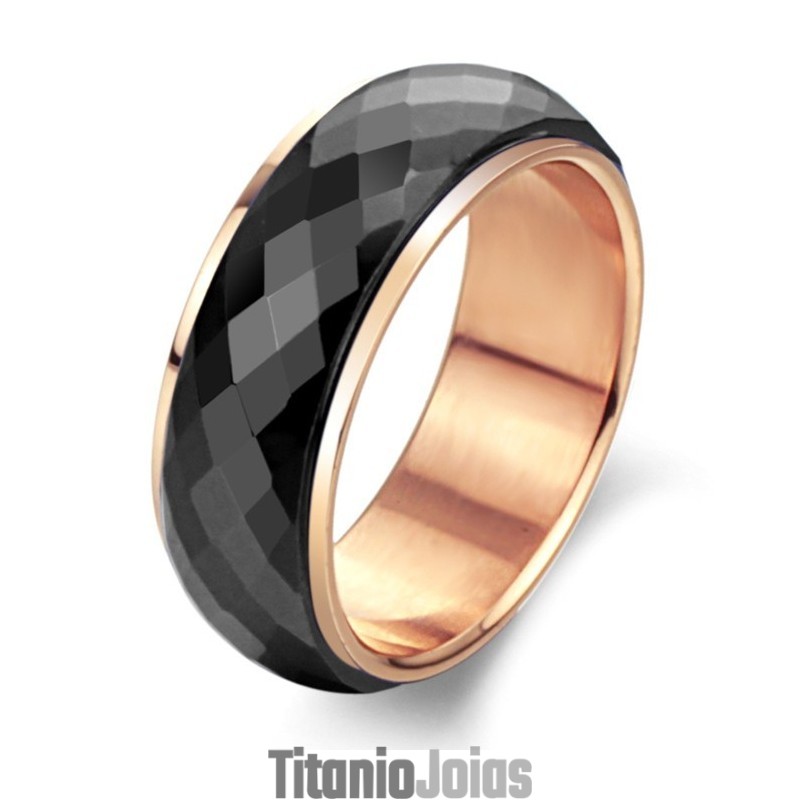 Anel De Cerâmica De Tungstênio Preto De Alta Qualidade