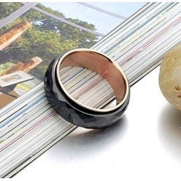 Anel De Cerâmica De Tungstênio Preto De Alta Qualidade