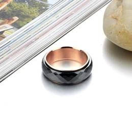 Anel De Cerâmica De Tungstênio Preto De Alta Qualidade