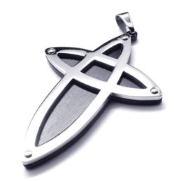 Pingente De Cruz De Titânio Novo Estilo - Free Chian