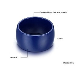 Anel De Cerâmica De Tungstênio Azul De Alta Qualidade