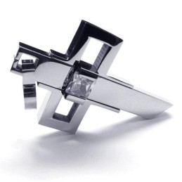 Pingente De Cruz De Titânio Masculino Now Style - Free Chian