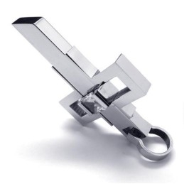 Pingente De Cruz De Titânio Masculino Now Style - Free Chian