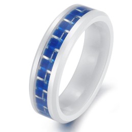 Anel De Cerâmica De Tungstênio Azul Para Ter Uma Longa História