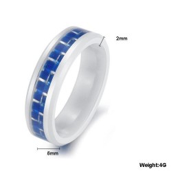 Anel De Cerâmica De Tungstênio Azul Para Ter Uma Longa História