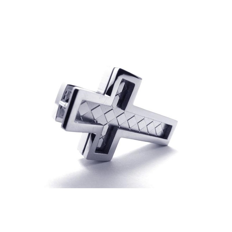 Pingente De Cruz De Titânio Masculino Da Moda - Free Chian
