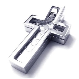 Pingente De Cruz De Titânio Masculino Da Moda - Free Chian