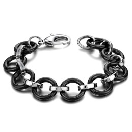 Pulseira De Cerâmica De Tungstênio Preta De Qualidade Superior