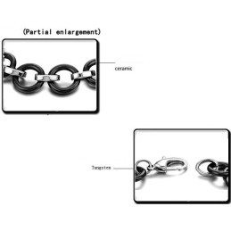 Pulseira De Cerâmica De Tungstênio Preta De Qualidade Superior