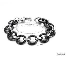 Pulseira De Cerâmica De Tungstênio Preta De Qualidade Superior