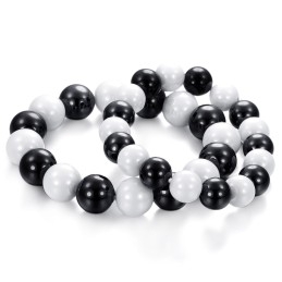 Pulseira De Cerâmica De Tungstênio Preta E Branca De Alta Qualidade Para Amantes