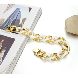 Pulseira Feminina De Cerâmica De Tungstênio Fácil De Usar