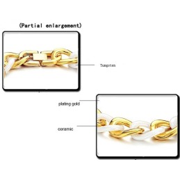 Pulseira Feminina De Cerâmica De Tungstênio Fácil De Usar