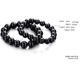 Pulseira De Cerâmica De Tungstênio Preto De Qualidade Superior Para Amantes Do Abeto