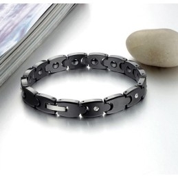 Pulseira De Cerâmica De Tungstênio Preta De Alta Qualidade Com Strass