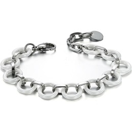 Pulseira Feminina De Cerâmica De Tungstênio Branco, A Rainha Da Qualidade