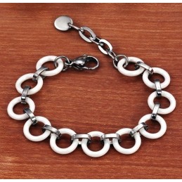 Pulseira Feminina De Cerâmica De Tungstênio Branco, A Rainha Da Qualidade