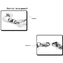 Pulseira De Cerâmica De Tungstênio Branco De Reputação Confiável